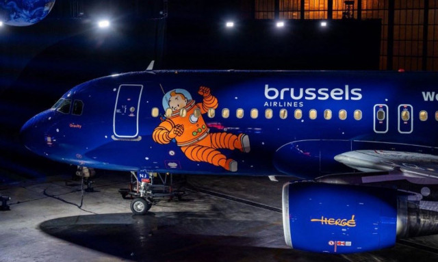 Η Brussels Airlines παρουσίασε ένα αεροσκάφος που τιμά τον Τεν Τεν και τον κόσμο των κόμικς