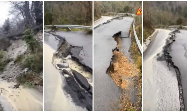 Καλαμάτα: Προβλήματα από την κακοκαιρία σε περιοχές του Ταϋγέτου - Κατολισθήσεις και καθιζήσεις