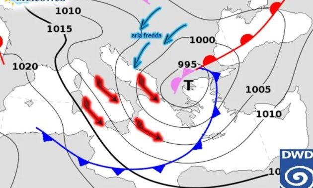 Καιρός: Προειδοποίηση Ιταλών μετεωρολόγων για τις επόμενες ώρες για την Ελλάδα - Προσοχή το μεσημέρι