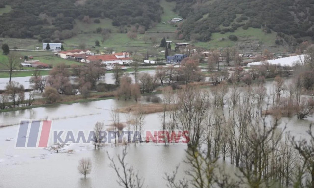 Καταστροφές στα Καλάβρυτα από την κακοκαιρία - Ποτάμια υπερχείλισαν