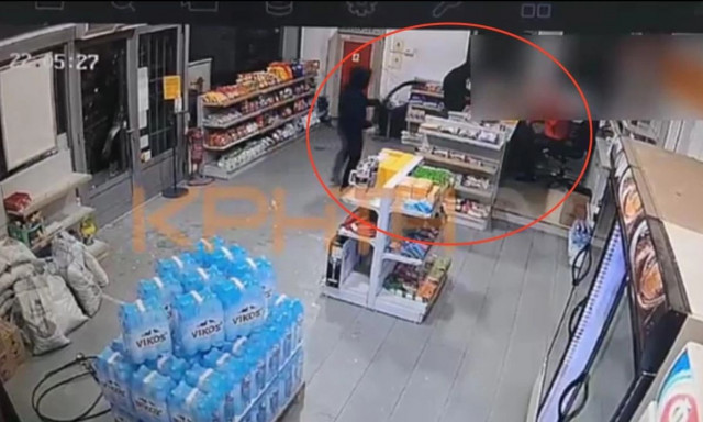 Ηράκλειο: Καρέ-καρέ η ένοπλη ληστεία σε πρατήριο υγρών καυσίμων στους Κουνάβους