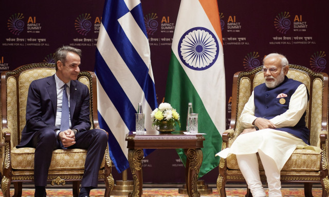 Συνεργασία Ελλάδας - Ινδίας σε τέσσερις τομείς: Συνάντηση Μητσοτάκη - Μόντι