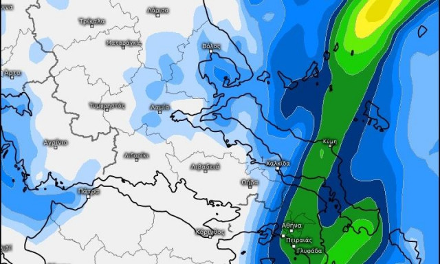 Ψυχρό μέτωπο στην Αττική την Παρασκευή 20 Φεβρουαρίου: Προσοχή στις τοπικές ενισχύσεις φαινομένων