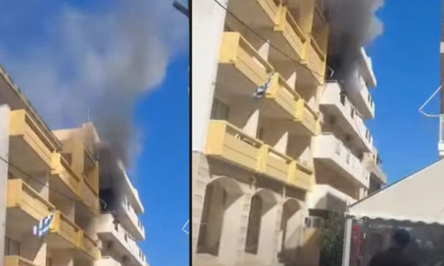 Κρήτη: Φωτιά σε υπό κατασκευή ξενοδοχείο στην Σητεία - Βίντεο