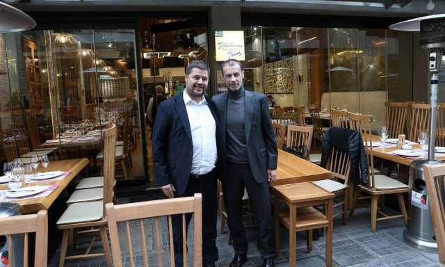 Γευμάτισαν στη Θεσσαλονίκη Αλεξάντερ Τσέφεριν με Μάκη Γκαγκάτση