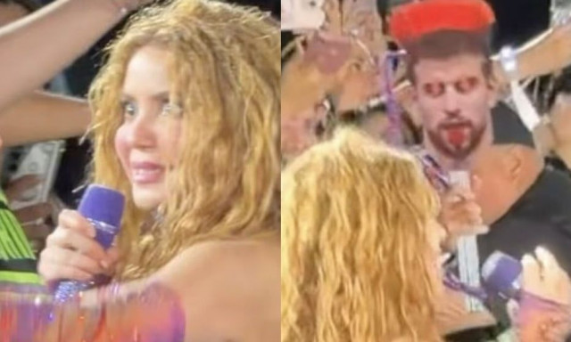 Η viral αντίδραση της Σακίρα όταν είδε φωτογραφία του πρώην της, Ζεράρ Πικέ, σε συναυλία της