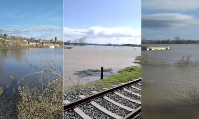 Υπερχείλισε ο Έβρος: Τα νερά έφτασαν έως τις σιδηροδρομικές γραμμές στο Πύθιο - Βίντεο
