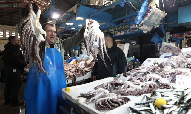 Καθαρά Δευτέρα: Στα ύψη η τιμή των φρέσκων θαλασσινών - Επιλέγουν τα κατεψυγμένα οι καταναλωτές