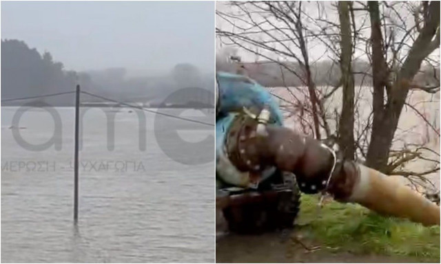 Έβρος: Εικόνες καταστροφής στο Σουφλί – «Ξυπνούν» μνήμες από τις πλημμύρες του 2015