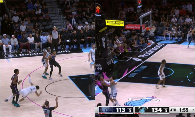 Χαμός στον αγώνα Γκρίζλις – Χιτ: Άγριος καυγάς μεταξύ Πίπεν και Γκάρντνερ – Βίντεο