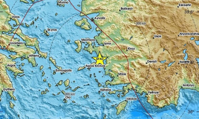 Χάρτης σεισμού