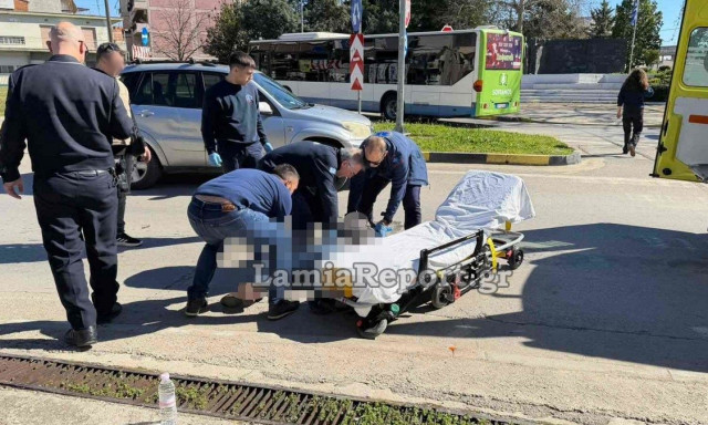 Λαμία: Τροχαίο με μοτοσικλέτα έξω από την πύλη του ΚΕΥΠ