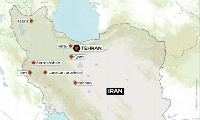 Πόλεμος στη Μέση Ανατολή: Τα σημεία «στόχος» στο Ιράν - Χάρτης με τις περιοχές που χτύπησαν οι ΗΠΑ