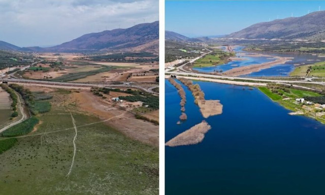 Από την ξηρασία στην… «αναγέννηση» – Γέμισε νερό η λίμνη Αμβρακία