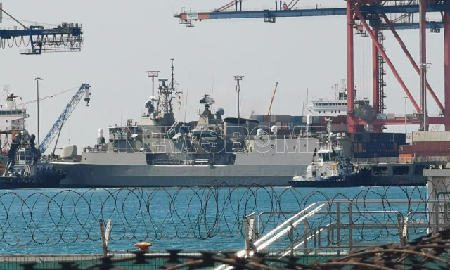 Οι πρώτες εικόνες από την άφιξη των ελληνικών φρεγατών στην Κύπρο