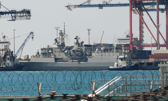 Η φρεγάτα «Ψαρά» στην Κύπρο - Οι πρώτες εικόνες από το λιμάνι της Λεμεσού