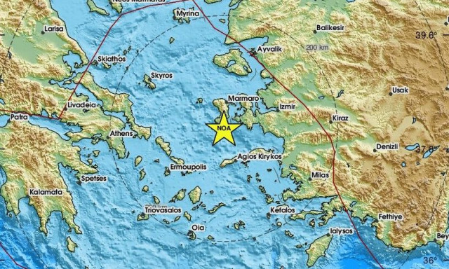 Χάρτης σεισμού