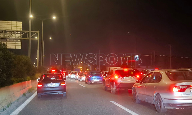 Αυξημένη κίνηση στον Κηφισό - Μεγάλες καθυστερήσεις στην κάθοδο