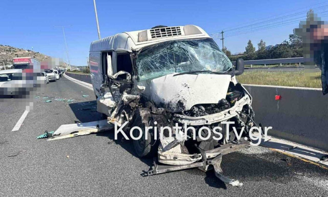 Καραμπόλα τριών οχημάτων στην Αθηνών-Κορίνθου - Τρεις τραυματίες