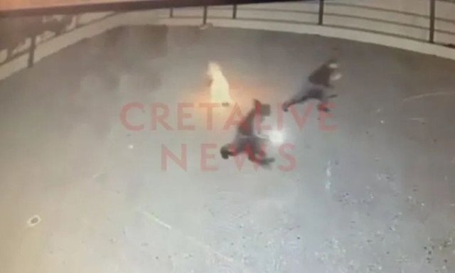 Ηράκλειο: Βίντεο ντοκουμέντο από την έκρηξη του αυτοσχέδιου μηχανισμού στο σχολείο