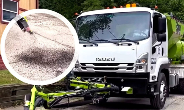 Ένα φορτηγό αντικαθιστά πέντε εργαζόμενους και κλείνει λακκούβες σε δύο λεπτά