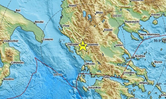 Σεισμός 3,4 Ρίχτερ κοντά στη Λεπτοκαρυά Θεσπρωτίας