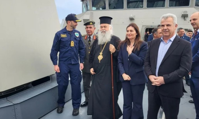 Κύπρος: Στη φρεγάτα «Κίμων» ο Αρχιεπίσκοπος Γεώργιος: «Ευγνωμοσύνη ως Έλλην Κύπριος»