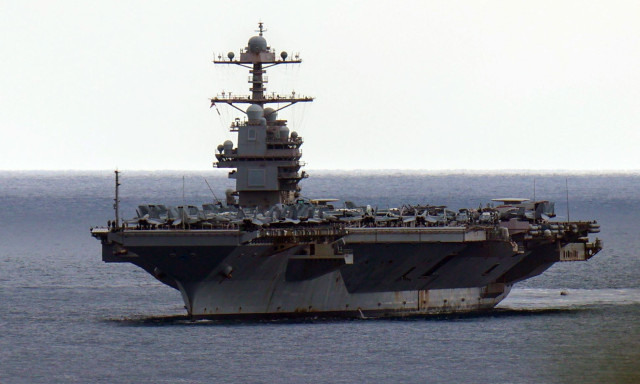 «USS Gerald R. Ford»: Επέστρεψε στη Σούδα το Αμερικανικό αεροπλανοφόρο μετά τη φωτιά