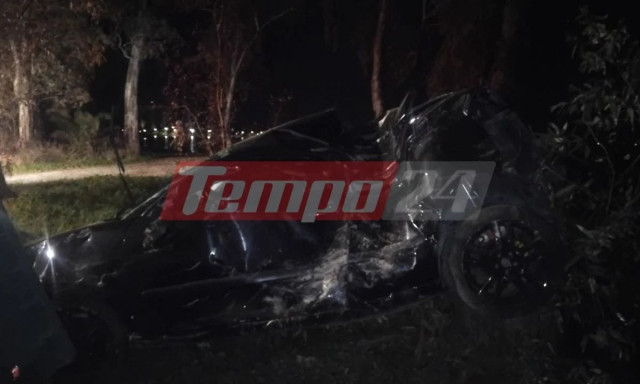 Τροχαίο ατύχημα στην Πάτρα: Αυτοκίνητο προσέκρουσε σε δέντρα - Στο νοσοκομείο ο οδηγός