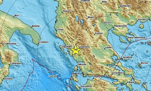 Σεισμός 4,3 Ρίχτερ στην Ήπειρο – Κοντά στα Ιωάννινα το επίκεντρο