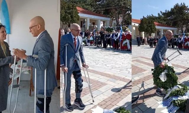 Άγιος Ευστράτιος: Πρώτη δημόσια εμφάνιση του δημάρχου μετά το χειρουργείο για αφαίρεση όγκου