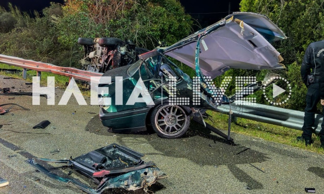 Πύργος: Σε σοβαρή κατάσταση 30χρονος μετά από τροχαίο - Κόπηκε στα δύο το αυτοκίνητο