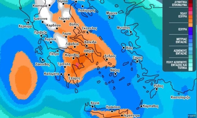 Καιρός: «Πολύ δύσκολη ημέρα η Τετάρτη» - Η προειδοποίηση του Σάκη Αρναούτογλου