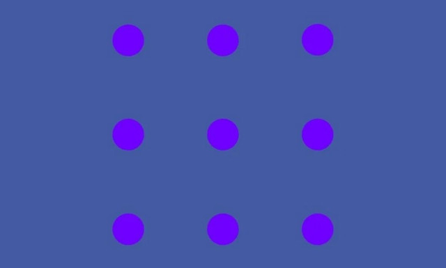 Η εξήγηση για την οπτική ψευδαίσθηση με τις 9 μωβ κουκκίδες που έγινε viral