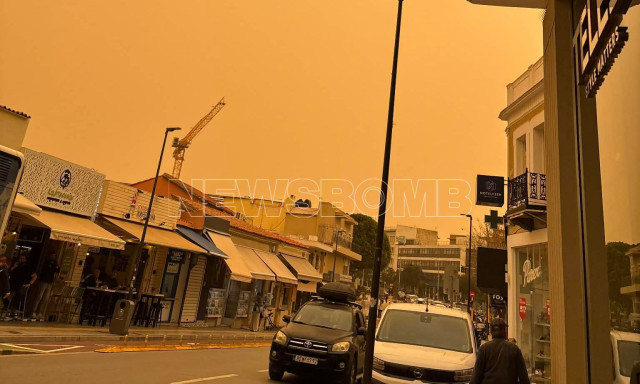 Κακοκαιρία «Erminio»: Απόκοσμες εικόνες στα Χανιά με κόκκινη σκόνη και θυελλώδεις ανέμους