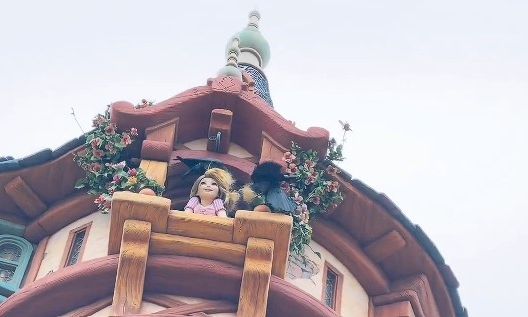 Viral βίντεο: Δύο κοράκια ξεμαλλιάζουν τη Ραπουνζέλ στην κορυφή του πύργου στο Tokyo Disney Sea