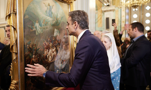 Ο δήμος Μεσολογγίου για τον ασπασμό του πίνακα του Βρυζάκη από τον πρωθυπουργό Κυριάκο Μητσοτάκη