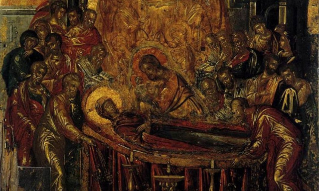 Σύρος: Συγκινεί η θαυματουργή εικόνα της Κοιμήσεως της Θεοτόκου του Ελ Γκρέκο