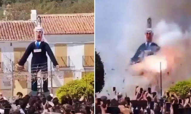 Ισπανία: Έκαψαν ομοίωμα του Νετανιάχου σε πασχαλινό έθιμο - Αντιδράσεις από το Ισραήλ