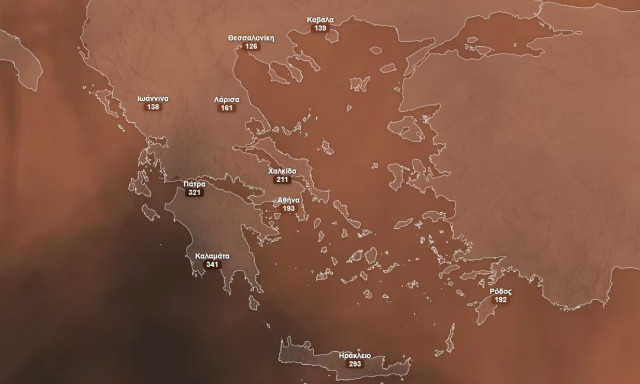 Καιρός: Σχεδόν σε όλη την Ελλάδα θα εξαπλωθεί η αφρικανική σκόνη – Έρχονται λασποβροχές