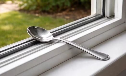 Το κόλπο με το κουτάλι στο παράθυρο για  μείωση της υγρασίας