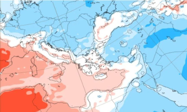 Καιρός: Η πρόβλεψη του ECMWF για τη νέα εβδομάδα - Πότε και πού θα βρέξει