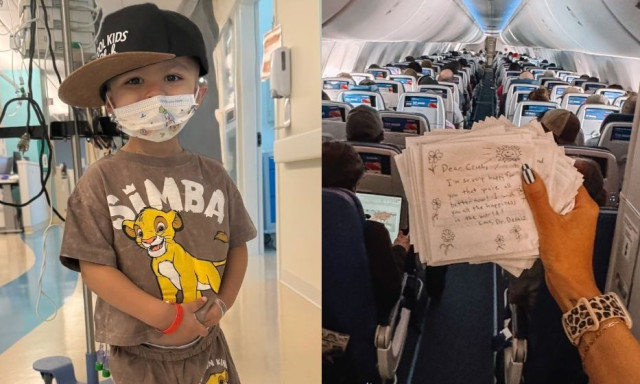 Ξεχωριστή πτήση για 2χρονο που ξεπέρασε τον καρκίνο: Τα συγκινητικά γράμματα που έλαβε από επιβάτες