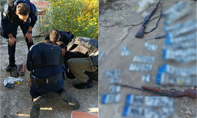 Ασπρόπυργος: Αστυνομικοί βρήκαν ολόκληρο οπλοστάσιο μέσα σε βόθρο – Δέκα συλλήψεις