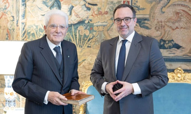 Συνάντηση του Προέδρου της Ιταλικής Δημοκρατίας, Σέρτζιο Ματαρέλα, και του Θοδωρή Κυριακού στη Ρώμη