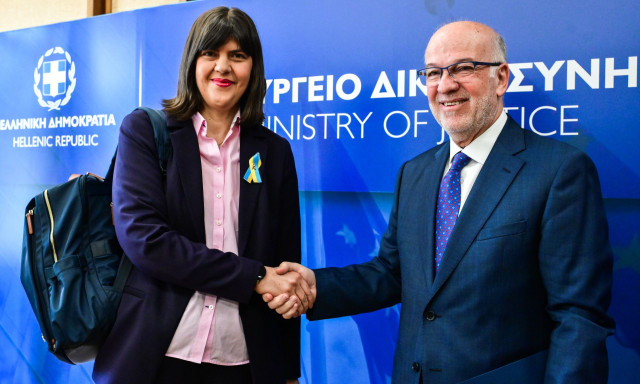 Συνάντηση Φλωρίδη με την Ευρωπαία Εισαγγελέα Λάουρα Κοβέσι: «Αξιολογούμε την πρόοδο»