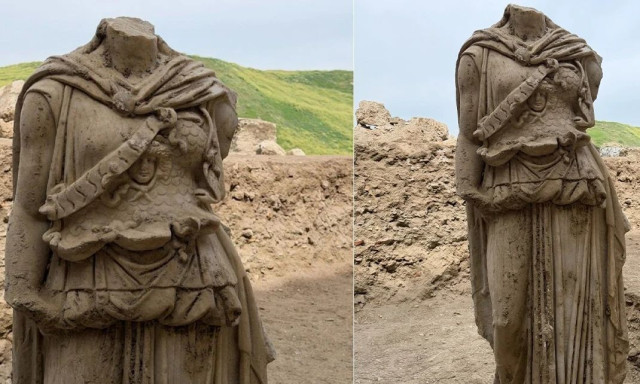 Στο φως άγαλμα 2 μέτρων της θεάς Αθηνάς αποκαλύφθηκε στη Λαοδικεία