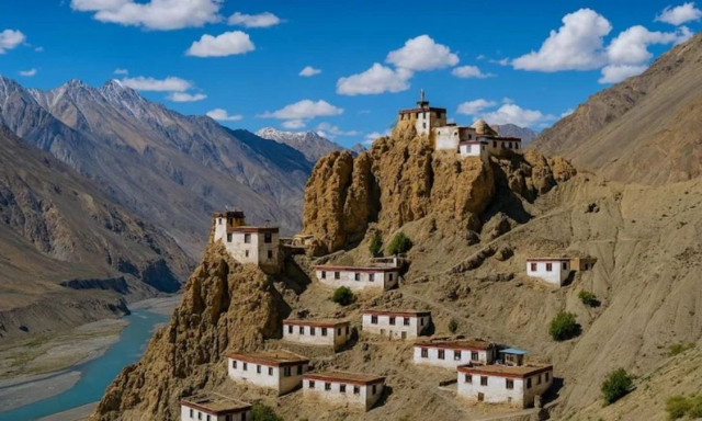 Στα 3.900 μέτρα στα Ιμαλάια: Το χωριό που «κρατιέται» σε γκρεμό εδώ και 1.000 χρόνια