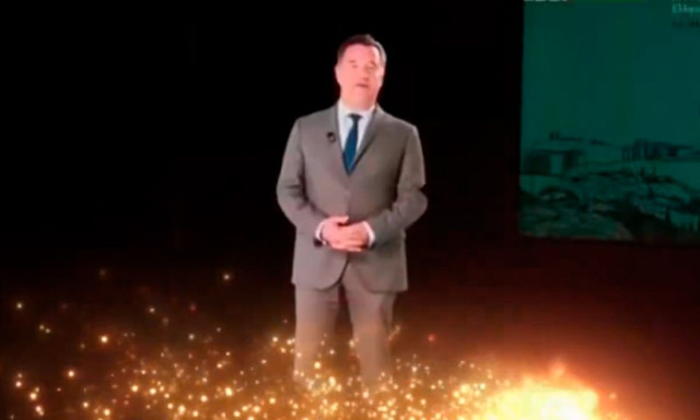 «Το μέλλον είναι ήδη εδώ»: Ο Άδωνις Γεωργιάδης εμφανίστηκε σε συνέδριο ως... ολόγραμμα