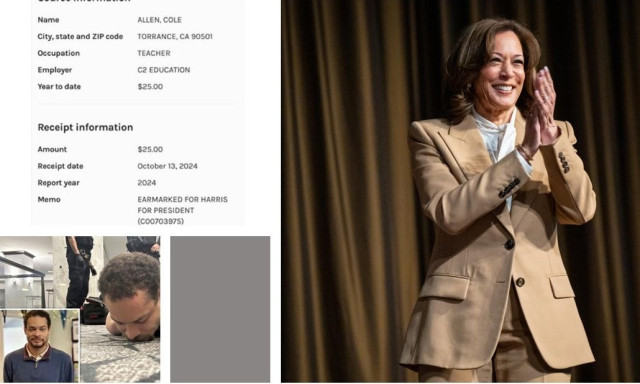 Απόδειξη δωρεάς: Υποστηρικτής της Χάρις ο ένοπλος στο δείπνο των ανταποκριτών του Λευκού Οίκου